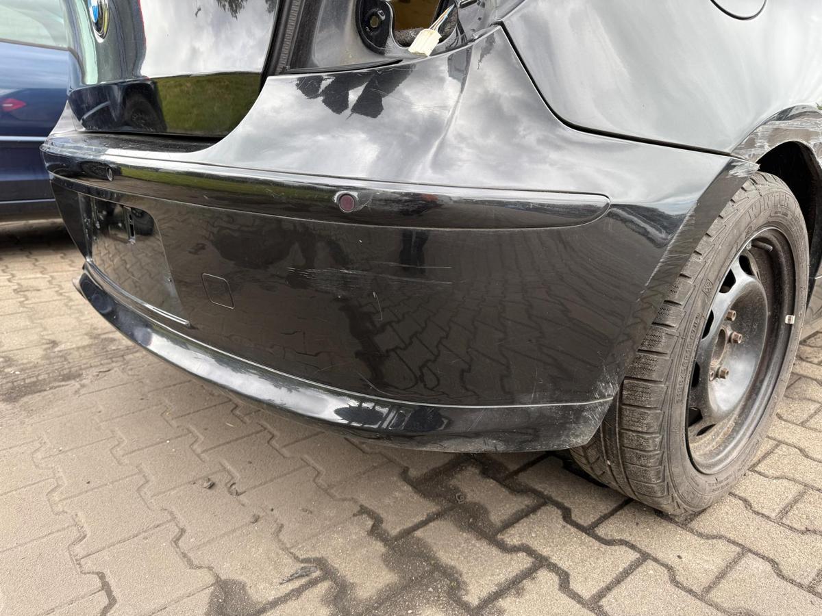 BMW 1er E81 original Stoßstange Stoßfänger hinten 475 Blacksaphire Facelift BJ07